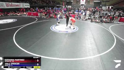 235 lbs Round 1 (16 Team) - Katianna Martinez, SCVWA-FR vs Viola Spencer, BAWA-FR