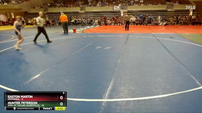 115 lbs Placement (4 Team) - Hunter Peterson, STMA (St. Michael/Albertville) vs Easton Martin, Centennial