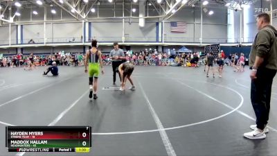 100 lbs Round 4 (6 Team) - Maddox Hallam, Headhunters vs Hayden Myers, Xtreme Team