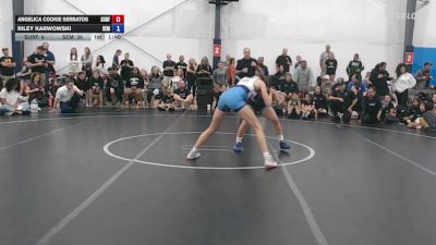 50 lbs Rr Rnd 3 - Angelica Cookie Serratos, Surfside Girls - W vs Riley Karwowski, Wyoming Seminary - W