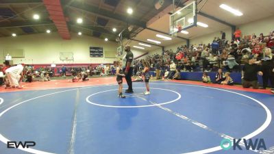 60 lbs Rr Rnd 1 - Bentlie Smith, Wagoner Takedown Club vs Finley Lister, Coweta Tiger Wrestling
