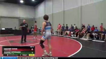 126 lbs Semis & 1st Wrestleback (8 Team) - Zachary Evans, Texas B vs Dominic DiTomasso, Georgia Blue