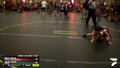 60/64 Round 3 - Riley Willis, Smyrna Little Wrestlers vs Brady Boyd, M2TCNJ