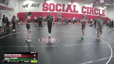 132 lbs Round 3 - Walker Woodard, Social Circle USA Takedown vs Drew Tolbert, Individual