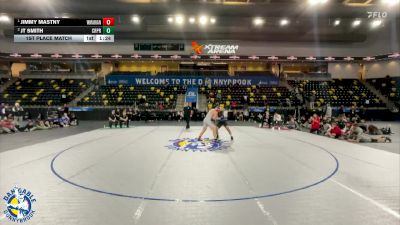 190 lbs 1st Place Match - Jimmy Mastny, Woodstock (Marian) vs JT Smith, Creighton Preparatory School