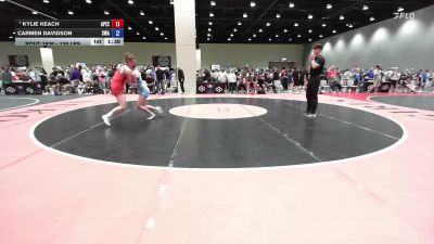 120 lbs Semis - Kylie Keach, Apex vs Carmen Davidson, Slyfox Wrestling Academy
