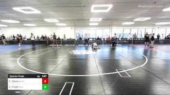 124 lbs Quarterfinal - Carnell Davis, MarcAurele Youth vs Chase Frost, Bonny Eagle