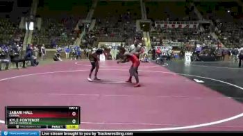 145 lbs Quarterfinal - Jabari Hall, Central vs Kyle Fontenot, Smiths Station Hs