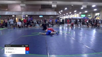 78 kg Quarters - Michael DeRoehn, Two River's Women's Wrestling Club vs Rasoul Solati, Michigan