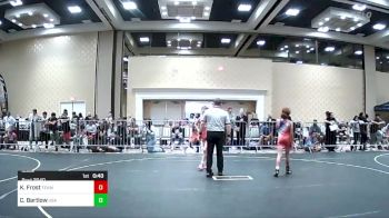 83 lbs Consi Of 8 #2 - Kellen Frost, Team Aggression vs Cameron Bartlow, USA Gold WC