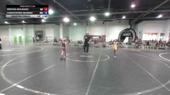 54 lbs Quarterfinal - Weston Molinaro, Rising Sun WC vs Christopher Moreno, Reign WC