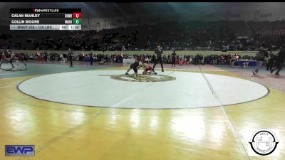 128 lbs Quarterfinal - Calan Manley, Cowboy Wrestling Club vs Collin Moore, Wagoner