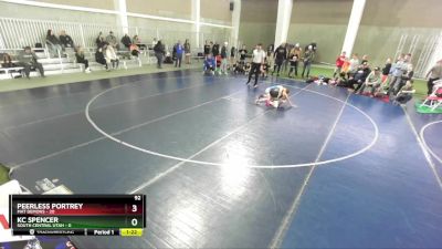 92 lbs Champ Round 1 (16 Team) - KC Spencer, South Central Utah vs Peerless Portrey, Mat Demons