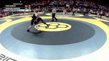 D2-132 lbs Cons. Round 3 - Desmond Childers, Copley vs Luke Stanley, Marlington