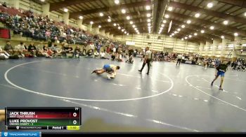 77 lbs Round 3 (4 Team) - JACK THRUSH, West Coast Riders vs Luke Provost, Crooks County