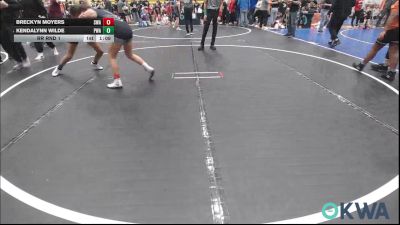 125-135 lbs Rr Rnd 1 - Breckyn Moyers, Shelton Wrestling Academy vs Kendalynn Wilde, Perry Wrestling Academy