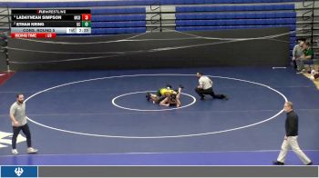 174 lbs Cons. Round 5 - Ethan Kring, Greensboro College vs Ladaynean Simpson, McDaniel College