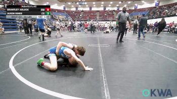 90 lbs Quarterfinal - Brantley Arluck, Spartan Mat Club vs Jaxon Hines, Comanche Takedown Club