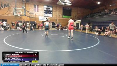 190 lbs Cons. Semi - Samuel Mahler, The Factory Wrestling Club vs Wesley Hodges, Mountain Man Wrestling Club