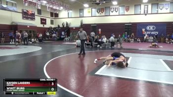 113 lbs Cons. Round 1 - Kayden Landers, Denver vs Wyatt Iburg, Clear Creek-Amana