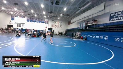 132 lbs Cons. Round 2 - Quade Siemens, Natrona County vs Lance Johnson, Natrona County