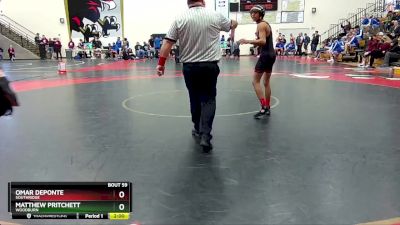 106 lbs Quarterfinal - Omar Deponte, Southridge vs Matthew Pritchett, Woodburn