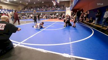 46 lbs Consi Of 8 #1 - Danger Welch, Claremore Wrestling Club vs Beckham Cox, Claremore Wrestling Club