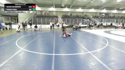 120 lbs Cons. Semis - Jacob Saunders, Xtreme Training vs Pedro Pena, RBY Wrestling Club