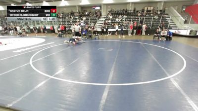 138 lbs Quarters - Ryder Kleinschmidt, WOW Wrestling Club vs Easton Bylin, Mat Demon Wrestling Club