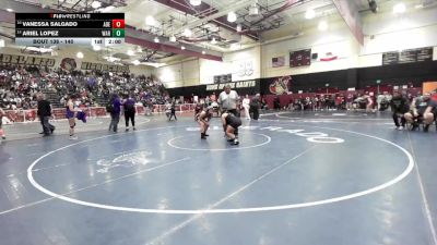 140 lbs Champ. Round 1 - Vanessa Salgado, Adelanto vs Ariel Lopez, Warren