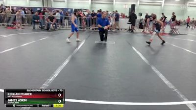 70 lbs Champ. Round 2 - Keegan Pearce, Mat Assassins vs James Askin, Attack Mat