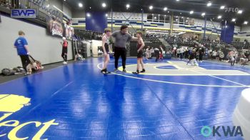 90 lbs Rr Rnd 5 - Minor Langford, Weatherford Youth Wrestling vs Hunter Brannon, Noble Takedown Club