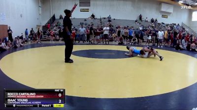 92 lbs Champ. Round 1 - Rocco Cartalino, Midwest Regional Training Center vs Isaac Young, Contenders Wrestling Academy