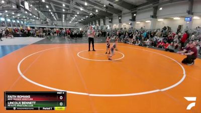 46 lbs Cons. Round 1 - Faith Romans, Best Trained Wrestling vs Lincoln Bennett, NB Elite Wrestling Club