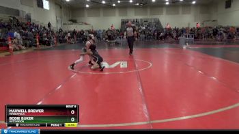 80 lbs Champ. Round 1 - Maxwell Brewer, Minneapolis vs Bodie Buker, Hutchinson