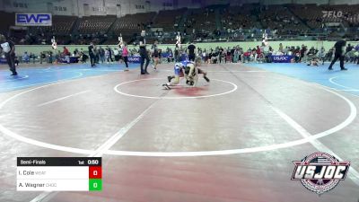 70 lbs Semifinal - Iker Cole, Weatherford Youth Wrestling vs Avery Wagner, Choctaw Ironman Youth Wrestling