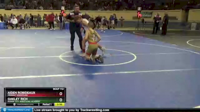 100 lbs Semifinal - Oakley Rich, Dodge City Wrestling Academy vs Aiden  Robideaux, Prodigy Wrestling