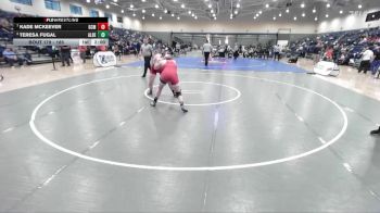 185 lbs Quarterfinal - Kade McKeever, George C. Marshall vs Teresa Fugal, Albemarle