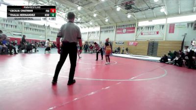 170 lbs Quarterfinal - Thalia Hernandez, Newark Memorial vs Cecilia Chatman, Pittsburg Senior