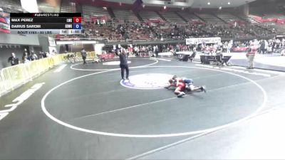 92 lbs Champ. Round 1 - Max Perez, Legacy Wrestling Center vs Darius Saremi, Southwest Stallions Wrestling Club