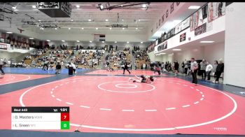 106 lbs Quarterfinal - Greyson Masters, Morris Fitness Wrestling Club vs Levi Green, Tift Wrestling Academy