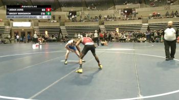 133 Championship Bracket Quarterfinal - Brody Bergeron, STMA vs Aidan Aure, Menomonie