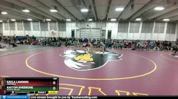 120 lbs Cons. Round 5 - Kayla Landers, Chatfield vs Kayton Kneebone, Platte Valley