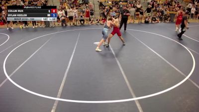 150 lbs Champ. Round 2 - Collin Rux, IL vs Dylan Keeler, MN