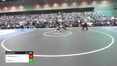 120 lbs Round Of 64 - Zaidyn Quinonez, Pomona vs Korbin Hoye, Apple Valley