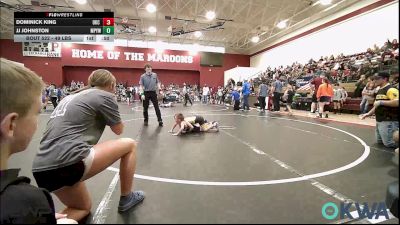 49 lbs Consi Of 16 #2 - Dominick King, OKC Saints Wrestling vs JJ Johnston, Mannford Pirate Youth Wrestling