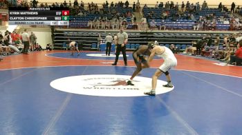 132 lbs Round 1 (16 Team) - Kyrin Matthews, Stephenson vs Clayton Christopher, White County