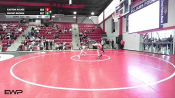 132 lbs Cons. Round 1 - Bronc Brown, WESTMOORE vs Easton Rouse, CROSSINGS CHRISTIAN