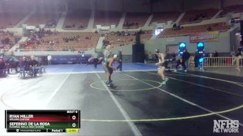 D2-113 lbs Champ. Round 1 - Ryan Miller, Willow Canyon vs Seferino De La Rosa, Flowing Wells High School