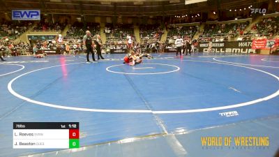 76 lbs Semifinal - Liam Reeves, Steel Valley Renegades vs Jace Beaston, Quest School Of Wrestling